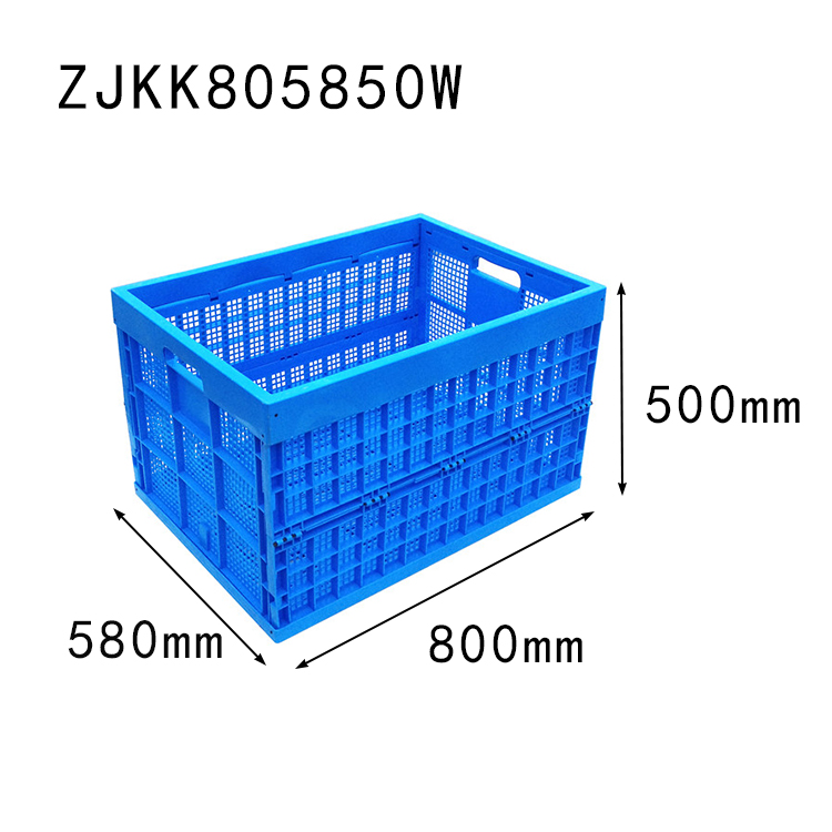 reusable PP plastic material 800*580*500 mm mesh type collapsible vegetable basket and crate