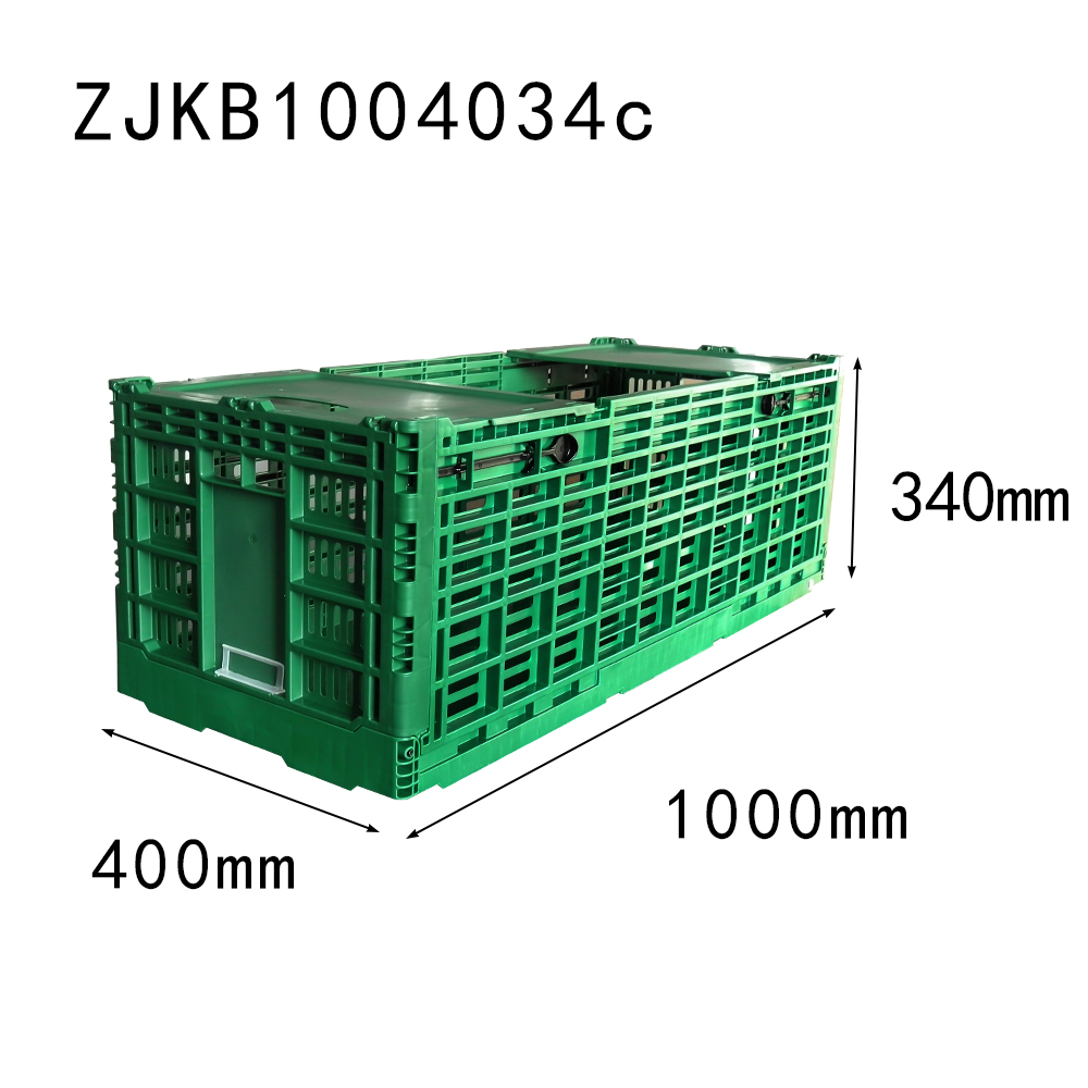 NEW item 1000*400*340mm with top cover collapsible crate fresh flower use box