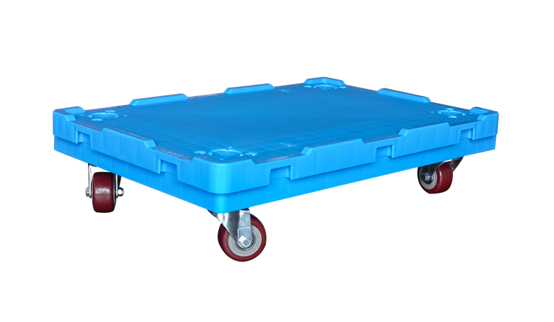 plastic platform moving dolly with universal wheels