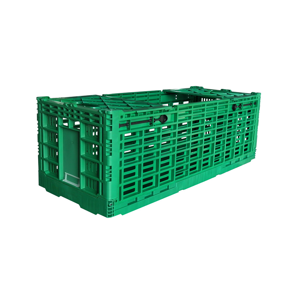 1000x400x340 vented style plastic foldable crate and box for fresh cut flower