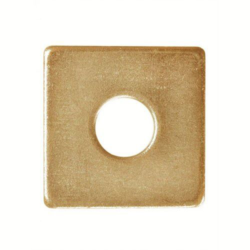 Square brass washer