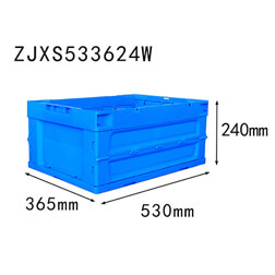 530*360*240 mm collapsible storage crate box without top cover