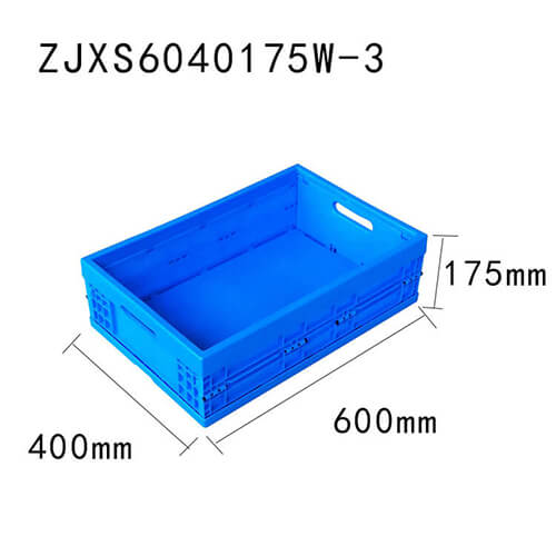 600*400*170 mm plastic storage bin collapsible box