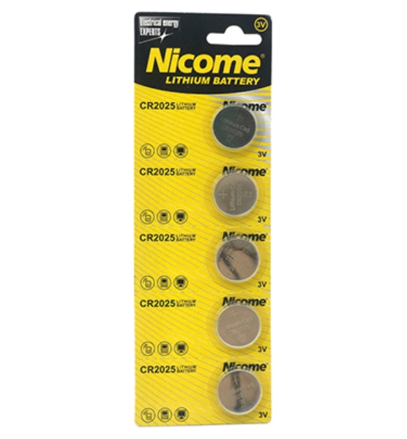 CR2025 lithium coin cell battery for wholesale assortment and replenishment planning